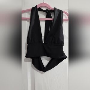 Black Halter Top